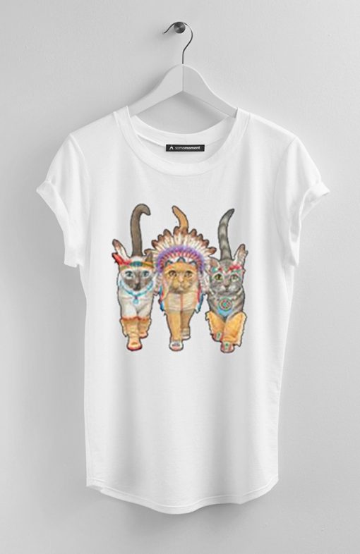 3 Indian Cat t shirt