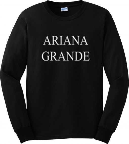 ARIANA GRANDE black-sweatshirt