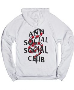 Anto Social Social White back hoodies