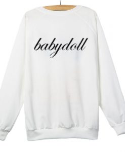 Babydoll White Sweatshirt