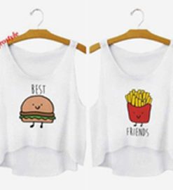 Best Buger & Friends fries White Tank Top