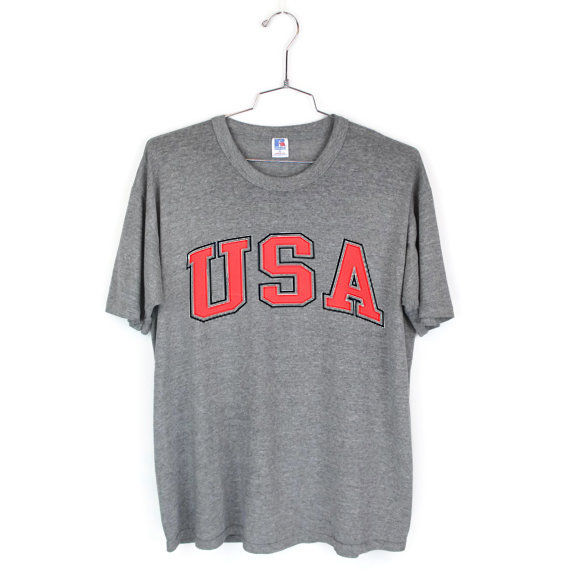 Champion USA Arch Grey T-Shirt