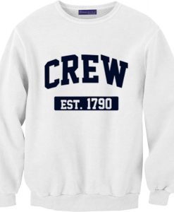 Crew Est 1790 white Sweatshirt