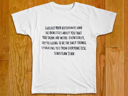 Embrace Your Differences Sebastian Stan T shirt