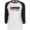 Gamer Girl Ringer BlackT-shirt