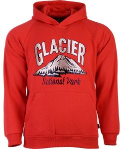 Glacier National Park Hoodie Red