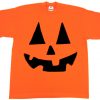 Halloween Funny Face Orange shirts