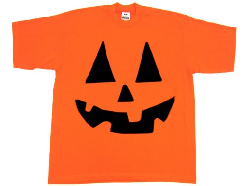Halloween Funny Face Orange shirts