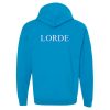 Lorde blue hoodie back