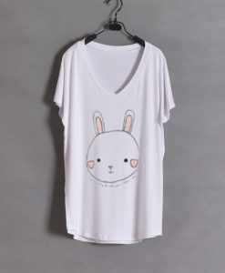 No bunny loves you V neckT Shirt