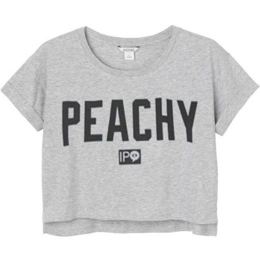 Peachy logo grey t shirts
