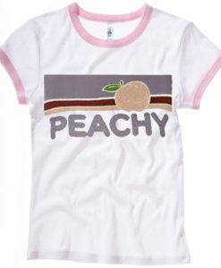 Peachy ringer t shirt