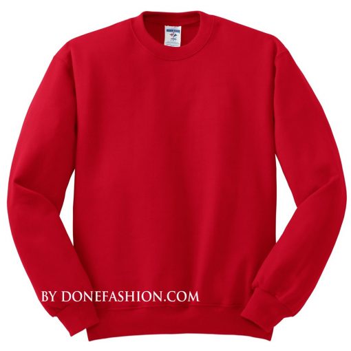 Red Plain Sweatshirts