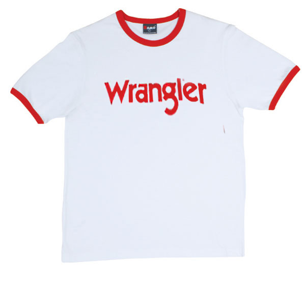 Red Wrangler ringer T Shirt - donefashion.com