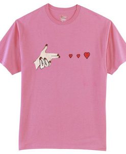 Shoot Love Pink T Shirts