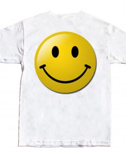 Smile face t shirt back