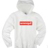 Supreme behind letter logo white hoodies