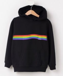 The Rainbow Black Hoodie