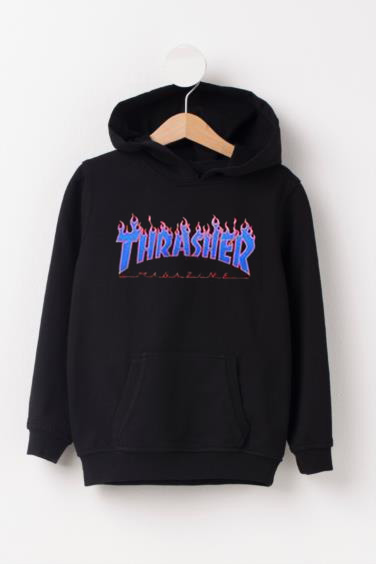 Thrasher blue best sale flame hoodie