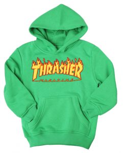 Thrasher Magazine Green Hoodie