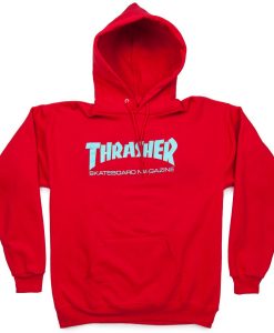 Thrasher Magazine Red  Hoodie