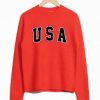 USA red sweatshirt