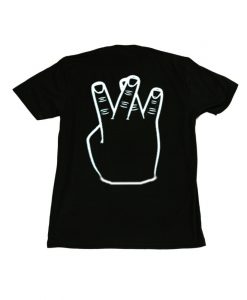 Westside crossed fingers shirt back