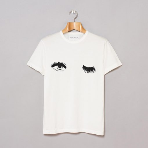 Wink Eyes Print Tee shirt