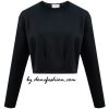 black Cropped Sweater