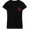 embroidered rose t shirt