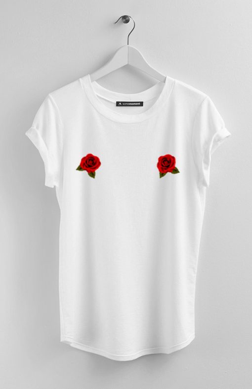 rose two white t shirt