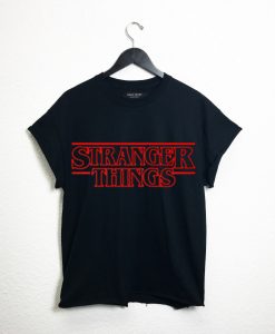 stranger things black cut t shirts