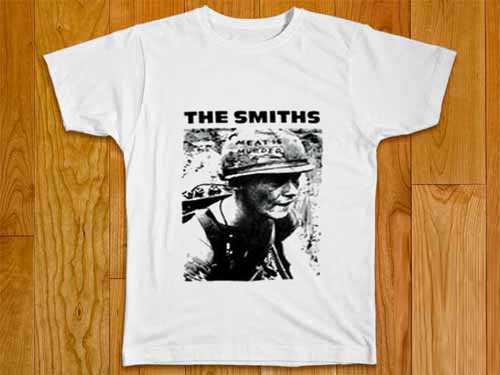 the smiths meat is murder white T- shirt - donefashion.com