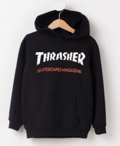 thrasher simple logo black color Hoodie