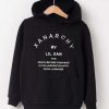 x anarchy black hoodies