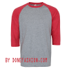 RED GREY BASEBALL T SHIRTS