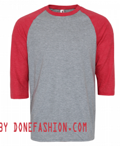 RED GREY BASEBALL T SHIRTS