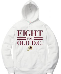 Fight for old dc White Hoodie