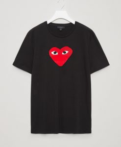 Cute Red Heart Graphic T-Shirt