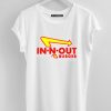In N Out Burger unisex white tees