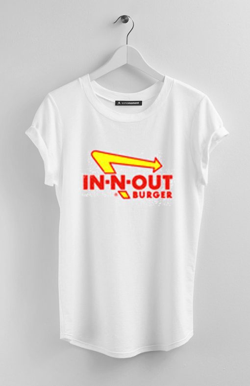 In N Out Burger unisex white tees