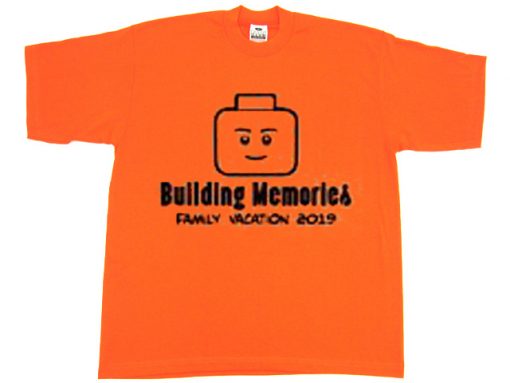 Legoland Family Vacation Macthing orange T-shirt