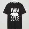 Papa Bear Black Graphic Tees