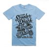 Ridding Scooter on the Beach 1078 T shirts