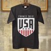 USA france 2019 Black T shirts