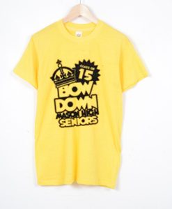 bow down crown starburst Seniors High School T-shirt