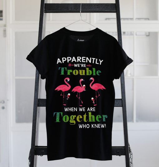 Apparently We Are Trouble Black T shirts