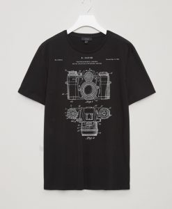 Camera Patent Black T Shirt