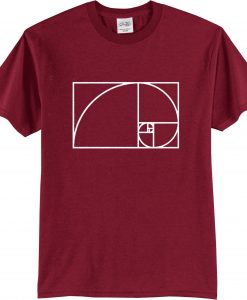 FIBBONACI SPIRAL UNIQUE T SHIRTS