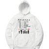 Friends Be LIKE unisex fleece white hoodie
